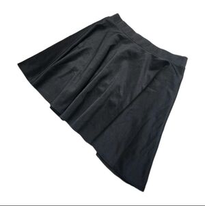 Frenchi Black Skater Skirt - Pull On Flare - Women’s Size Medium - Soft Goth